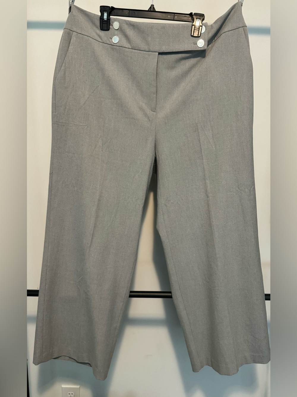 Calvin Klein Whitney Pant Straight Leg Pants in Gray Size 18W NWT